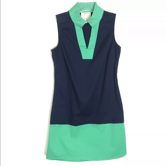 Sail to Sable Dresses & Skirts - Sail To Sable STS sleeveless navy blue green dress